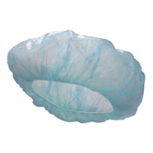 McKesson Disposable Bouffant Surgical Caps, Blue, Elastic Closure, 21 Inch - Image 1