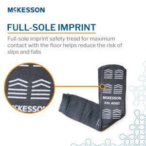 McKesson Slipper Socks, Single Tread, 2X-Large, Gray - Image 3