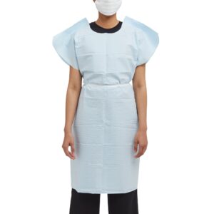 Graham Medical Patient Exam Gown, Medium/Large, Blue - Image 1