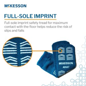 McKesson Slipper Socks, Single Tread, Adult, Teal - Image 3