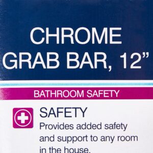 drive? Chrome Knurled Grab Bar, 12 Inch - Image 4