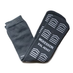 McKesson Slipper Socks, Double Tread, 2X-Large, Gray - Image 1