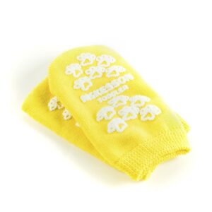 McKesson Terries? Single Tread Slipper Socks, Toddler, Pale Yellow - Image 3