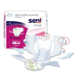 Seni? Super Quatro Severe Absorbency Incontinence Brief, Small - Image 7