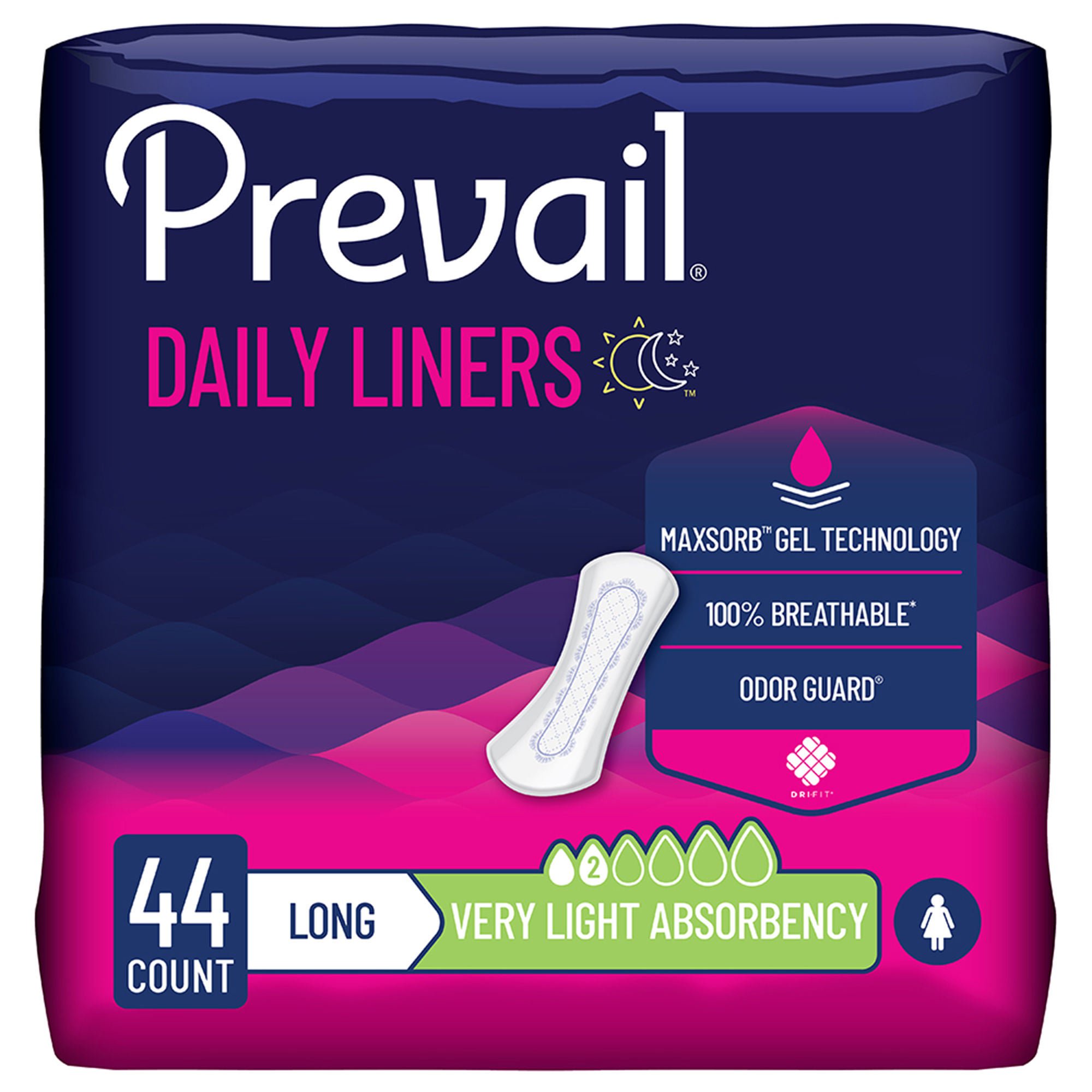 Prevail? Daily Bladder Control Pad, Very Light, Long Length