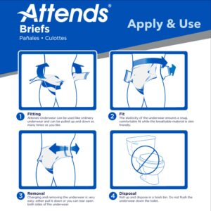 Attends? Extra Heavy Absorbency Briefs, Extra Large - Image 7
