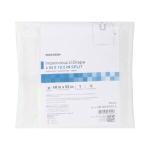 McKesson Sterile Impervious U-Drape, 52 x 48 Inch - Image 1