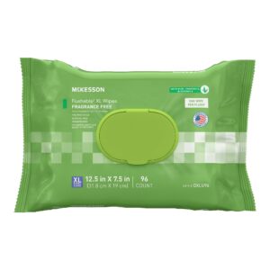 McKesson Flushable* Wet Wipes XL - Unscented, 96 Wet Wipes per Pack - Image 1
