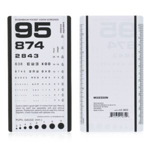 McKesson Eye Test Chart, 3-1/2 x 6-1/2 Inch - Image 1