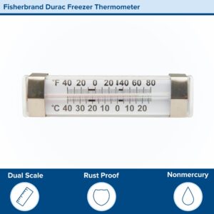Fisherbrand™ Dual-Scale Refrigerator / Freezer Thermometer, -40° to +80° F - Image 4