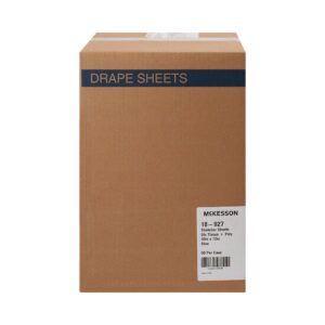 McKesson Blue Flat Stretcher Sheet, 40 x 72 Inch - Image 2