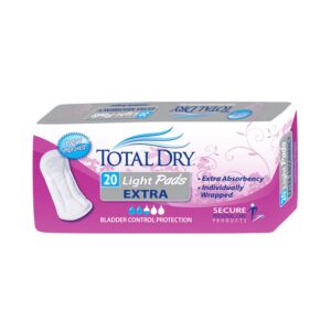 TotalDry? Light Absorbency Bladder Control Pad, 11-Inch Length - Image 1