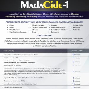 MadaCide-1? Surface Disinfectant Cleaner, 1 gal - Image 2