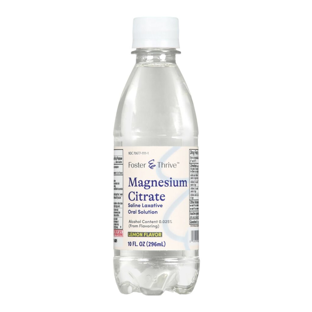 Foster & Thrive? Magnesium Citrate Laxative, Lemon Flavor, 10-ounce bottle