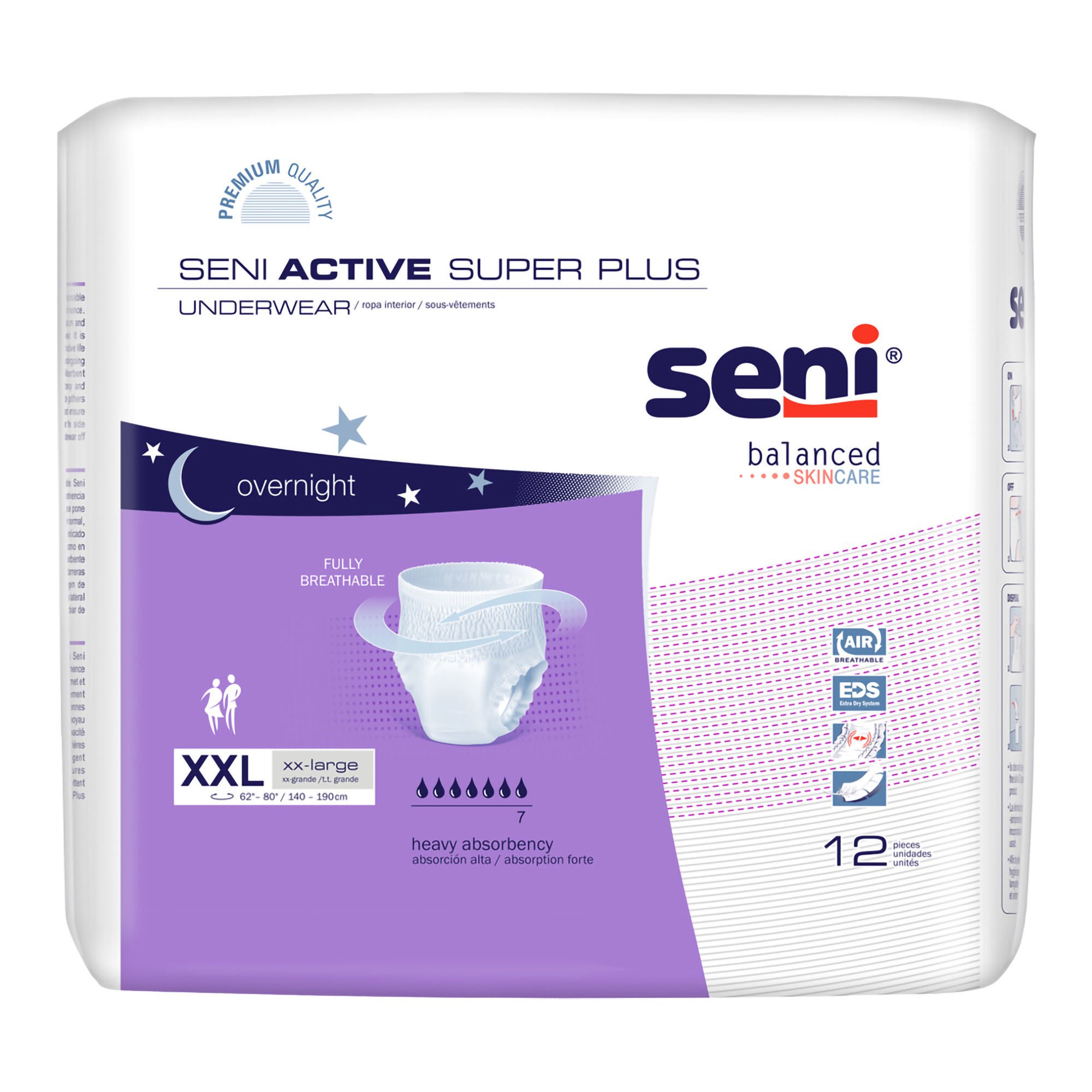 Seni? Active Super Plus Overnight Heavy Absorbent Underwear, 2X-Large
