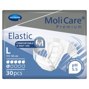 MoliCare? Premium Elastic 6 Drop Absorbency Incontinence Briefs, Large - Image 3