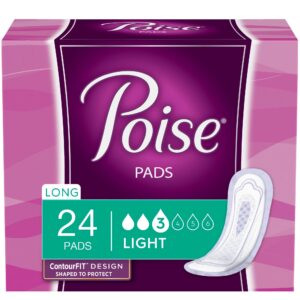 Poise? Bladder Control Pad, Long, Light Absorbency, Absorb-Loc Core, Female - Image 1