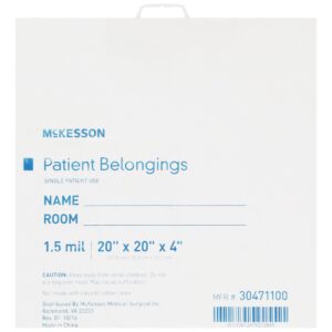 McKesson Patient Belongings Bag With Snap Closure - Image 1