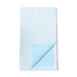 Graham Medical White/Blue Flat Stretcher Sheet, 40 x 72 Inch - Image 2