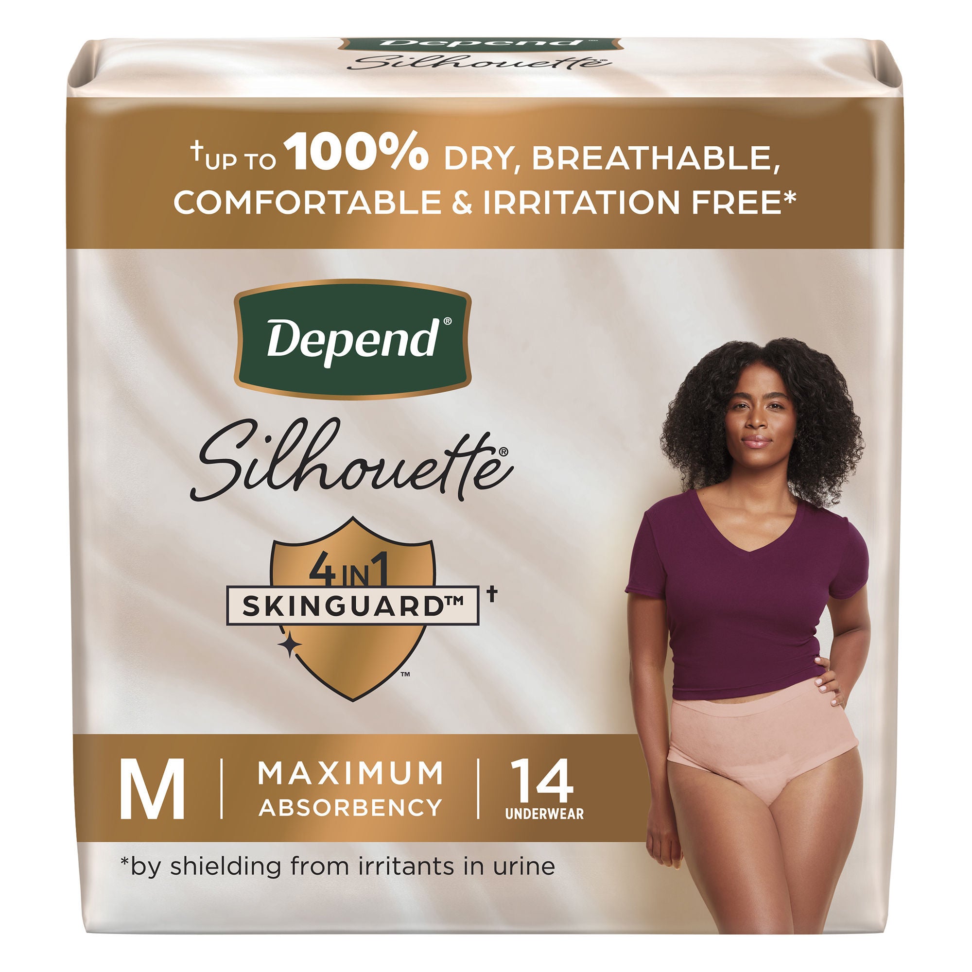 Depend? Silhouette? Maximum Absorbency Underwear, Medium