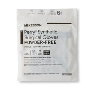 McKesson Perry? Performance Plus Polychloroprene Surgical Glove, Size 6.5, Green - Image 5