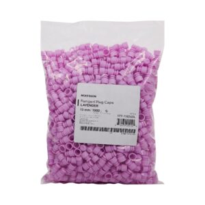 McKesson Flanged Plug Cap, Lavender, Polyethylene, for Use with 13 mm Tubes - Image 1