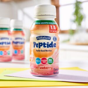 PediaSure® Peptide 1.0 Cal Peptide-Based Nutrition, Strawberry, 8-ounce Bottle - Image 8