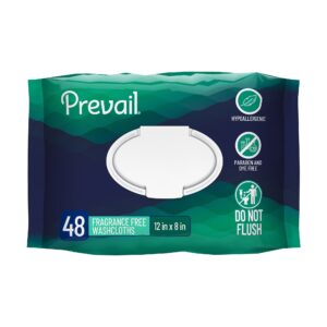 Prevail? Adult Personal Cleansing Wipe, Soft Pack, Aloe, Vitamin E, 8 x 12 Inch - Image 1