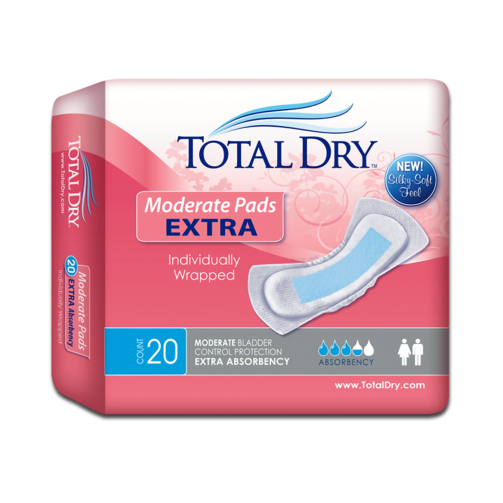 TotalDry? Moderate Extra Bladder Control Pad, 11-Inch Length