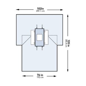 McKesson Sterile Laparotomy Drape, 102 x 76 x 120 Inch - Image 1