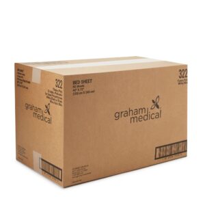Graham Medical White/Blue Flat Stretcher Sheet, 40 x 72 Inch - Image 3