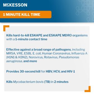 McKesson Premoistened Germicidal Wipe Surface Disinfectant Cleaner, 9 x 12 Inch - Image 3