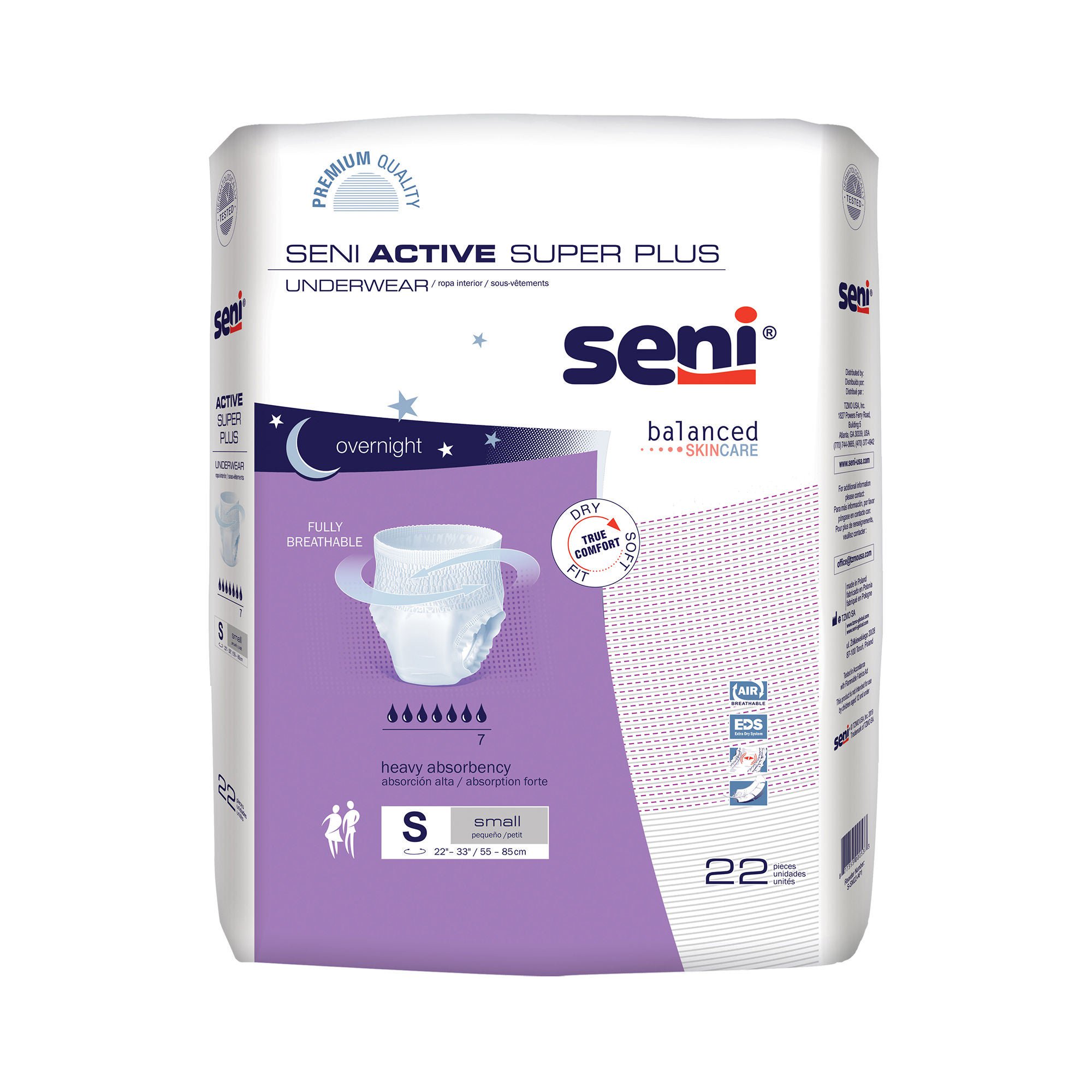 Seni? Active Super Plus Overnight Heavy Absorbent Underwear, Small