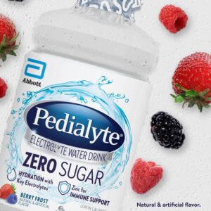 Pedialyte® Zero Sugar Electrolyte Water Drink, Berry Frost, 1 liter bottle - Image 4