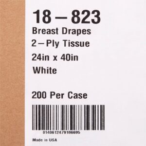 McKesson Nonsterile Breast Drape, 24 x 40 Inch - Image 4
