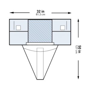 McKesson Sterile Under Buttocks Drape, 32 x 50 Inch - Image 1
