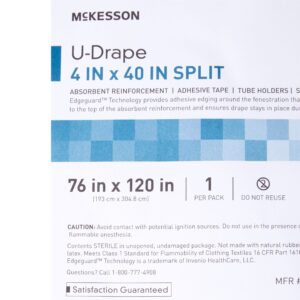 McKesson Sterile U-Drape with Split, 76 x 120 Inch - Image 4