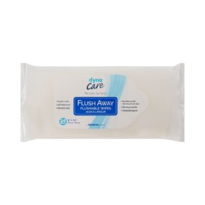 Dynarex Flush Away Personal Wipes, Adult, Soft Pack, Aloe/Lanolin - Image 2
