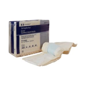 Simplicity Unisex Adult Incontinence Briefs, Moderate Absorbency, Extra Large - Image 1