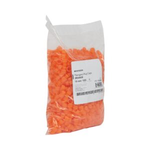 McKesson Flanged Plug Cap, Orange, Polyethylene for Use with 13 mm Tubes - Image 3