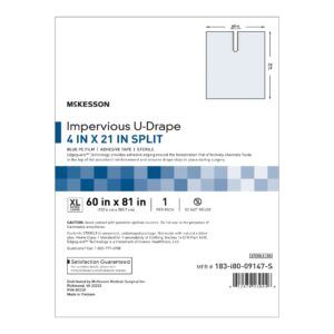 McKesson Sterile Impervious U-Drape, 60 x 81 Inch - Image 1