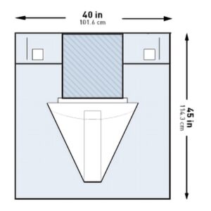 McKesson Sterile Under Buttocks Drape, 40 x 45 Inch - Image 1