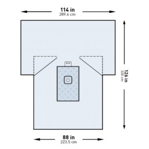 McKesson Sterile Lower Extremity Drape, 114 x 88 x 126 Inch - Image 1