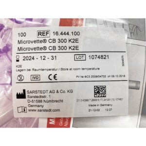 Microvette® CB 300 Capillary Blood Collection Tube, 300 µL, 10.8 x 43.7 mm - Image 3