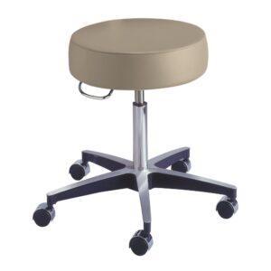 McKesson Round Pneumatic Exam Stool, Beige, without Backrest - Image 1
