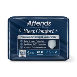 Attends? Sleep Comfort Premium Overnight Underwear, Small, 20 ? 34 Inches - Image 3