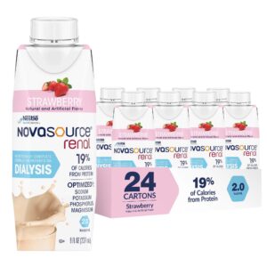 Novasource® Renal Strawberry Formula for Patients on Dialysis, 8-ounce Carton - Image 1