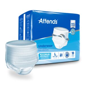 Attends? Care Adult Absorbent Underwear, Heavy Absorbency, Large, White - Image 1