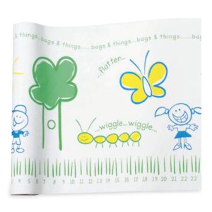 McKesson Crepe Table Paper, 21 Inch x 125 Foot, Print (Bugs and Things) - Image 3