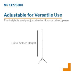 McKesson IV Pole, Three Legs, Two Hooks - Image 3